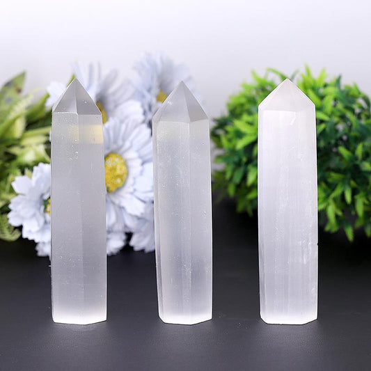 High Quality Selenite Points Healing Crystal Tower Wholesale Crystals USA