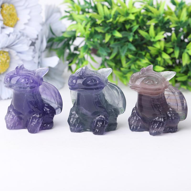 2.5" Fluorite Toothless Crystal Carvings Wholesale Crystals USA