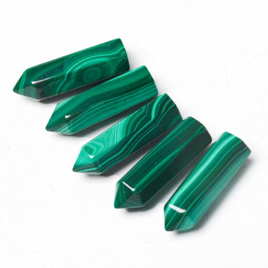 1" Natural Malachite Crystal Tiny Points For DIY Discount Wholesale Crystals USA