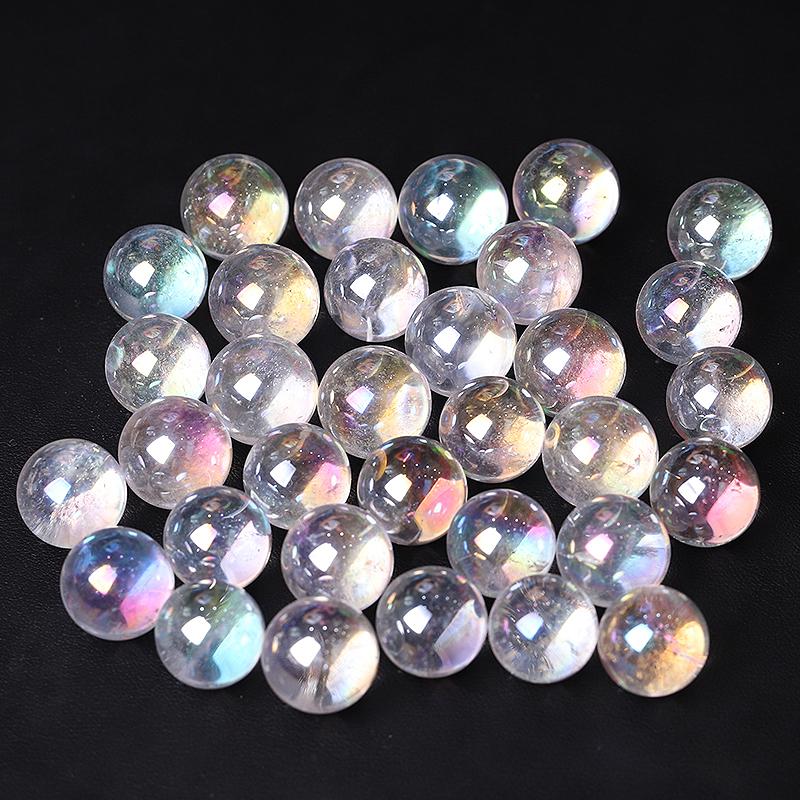 0.5-0.7'' High Quality Angel Aura Crystal Spheres Crystal Balls for Healing Wholesale Crystals USA