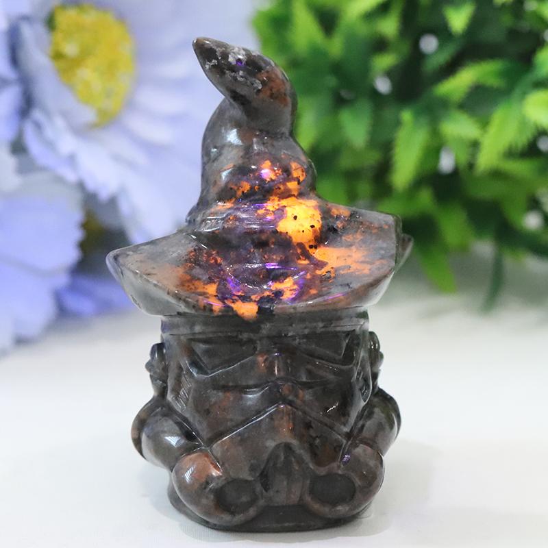 3" Yooperlite Wizard Crystal Carvings for Halloween Wholesale Crystals USA