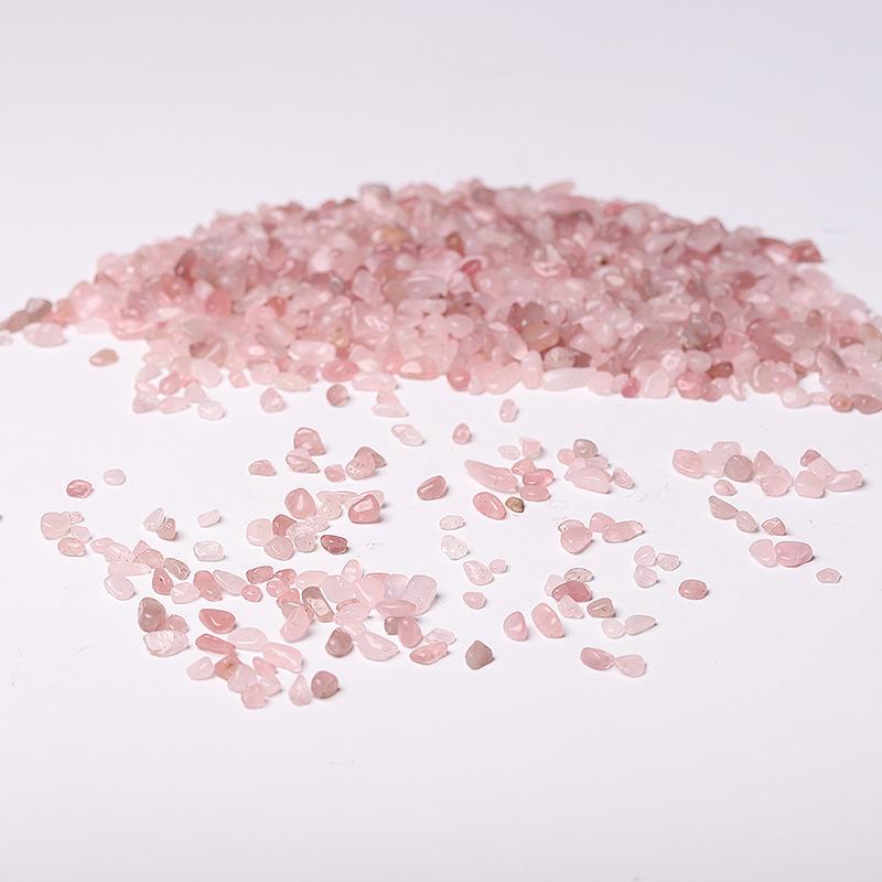 0.1kg Different Size High Quality Natural Rose Quartz Chips Crystal Chips for Decoration Wholesale Crystals USA