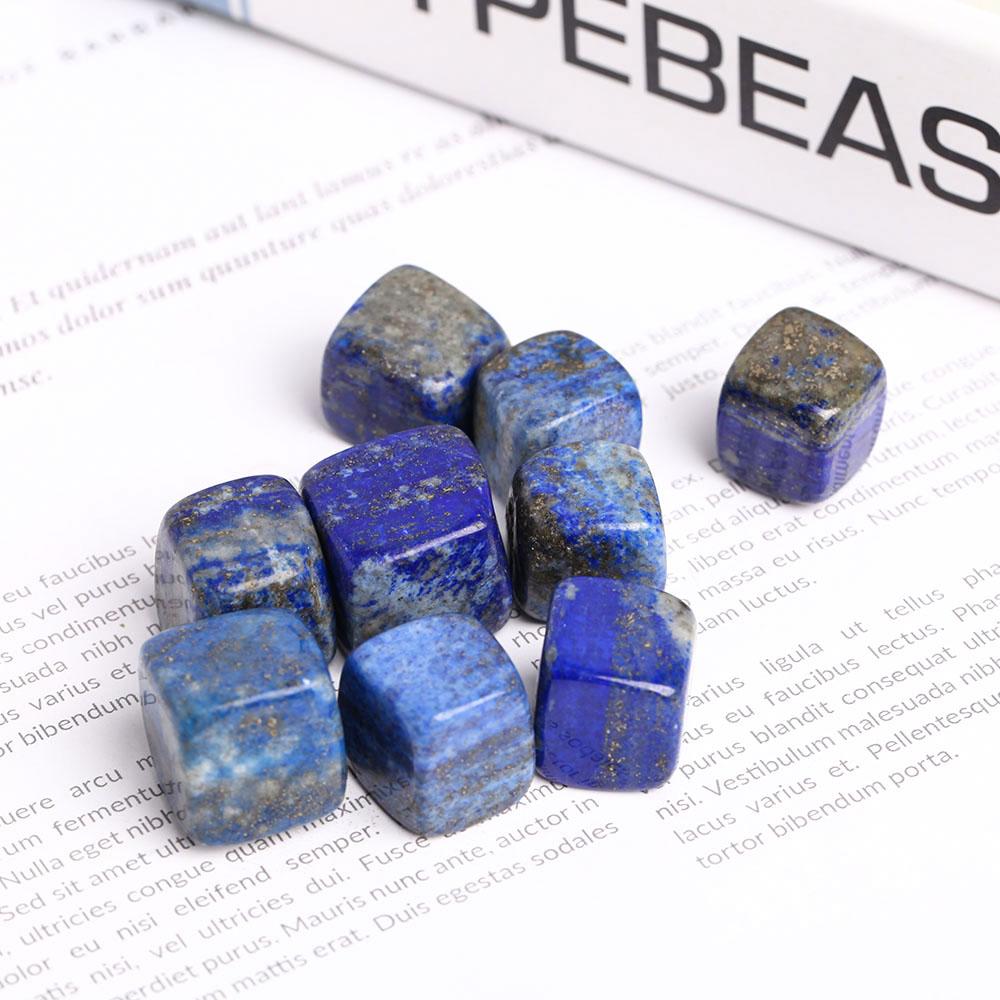 0.1kg Natural Polished Stones Blue Lapis Lazuli Crystal Cubes Wholesale Crystals USA