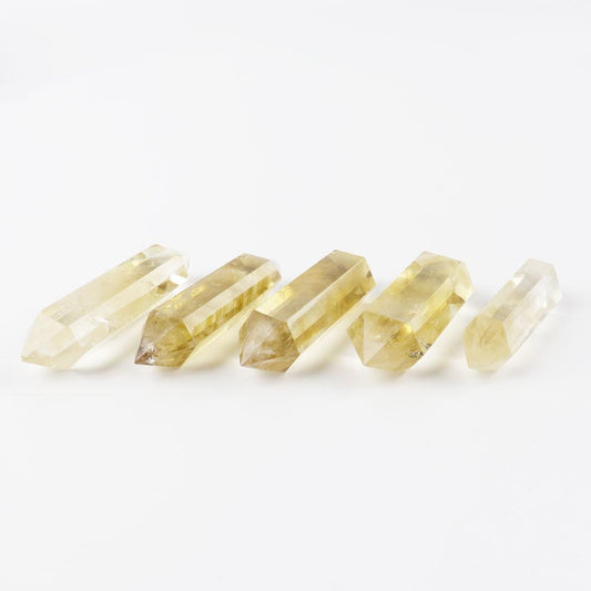 Set of 5 Citrine Crystal DT Points Wholesale Crystals USA