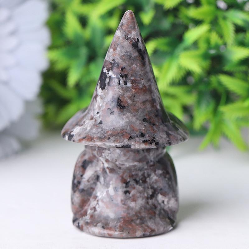 3" Yooperlite Baby Witch Wizard Crystal Carvings for Halloween Wholesale Crystals USA