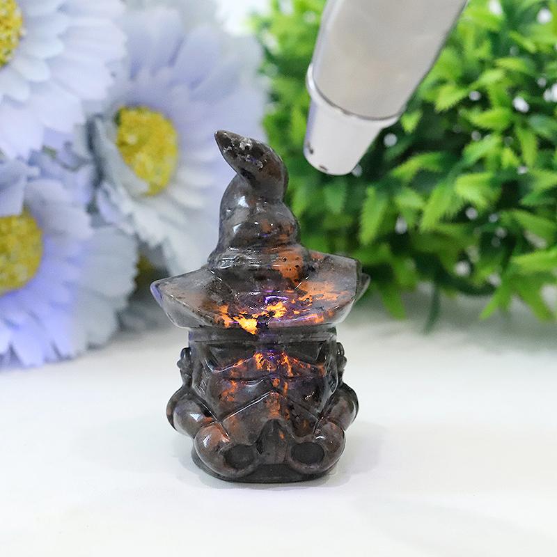 3" Yooperlite Wizard Crystal Carvings for Halloween Wholesale Crystals USA