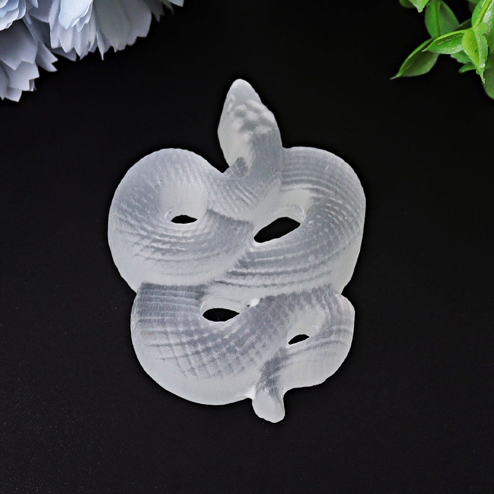 3.2" Selenite Snake Crystal Carvings Wholesale Crystals USA