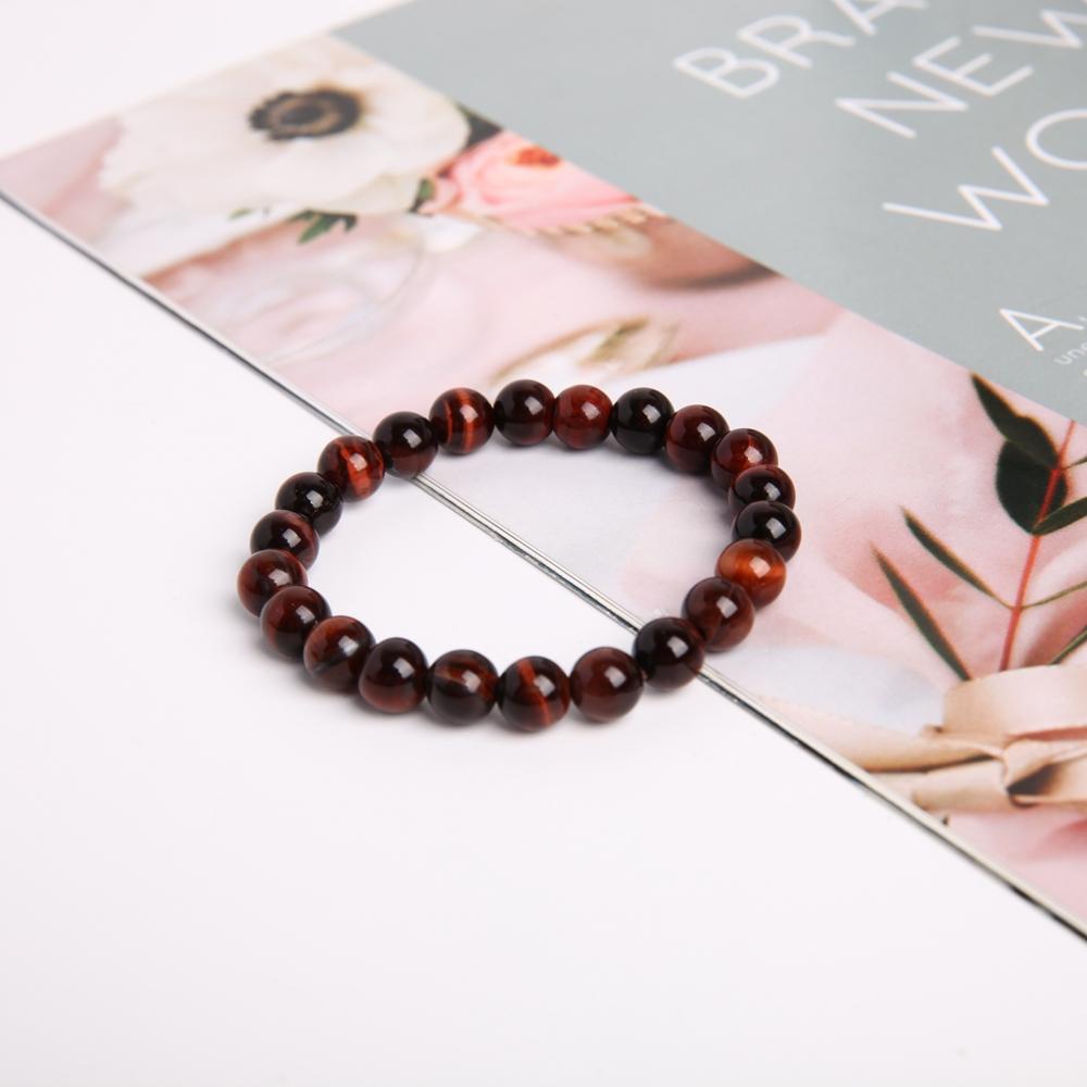 8mm Red Tiger Eye Crystal Bracelet Wholesale Crystals USA