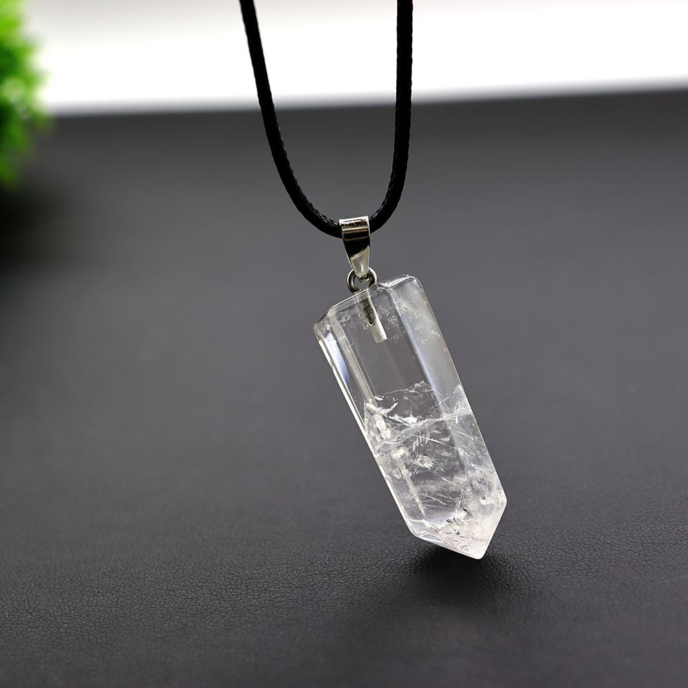 Clear Meaningful Quartz Mini Crystal Healing Pendant Point Wholesale Crystals USA