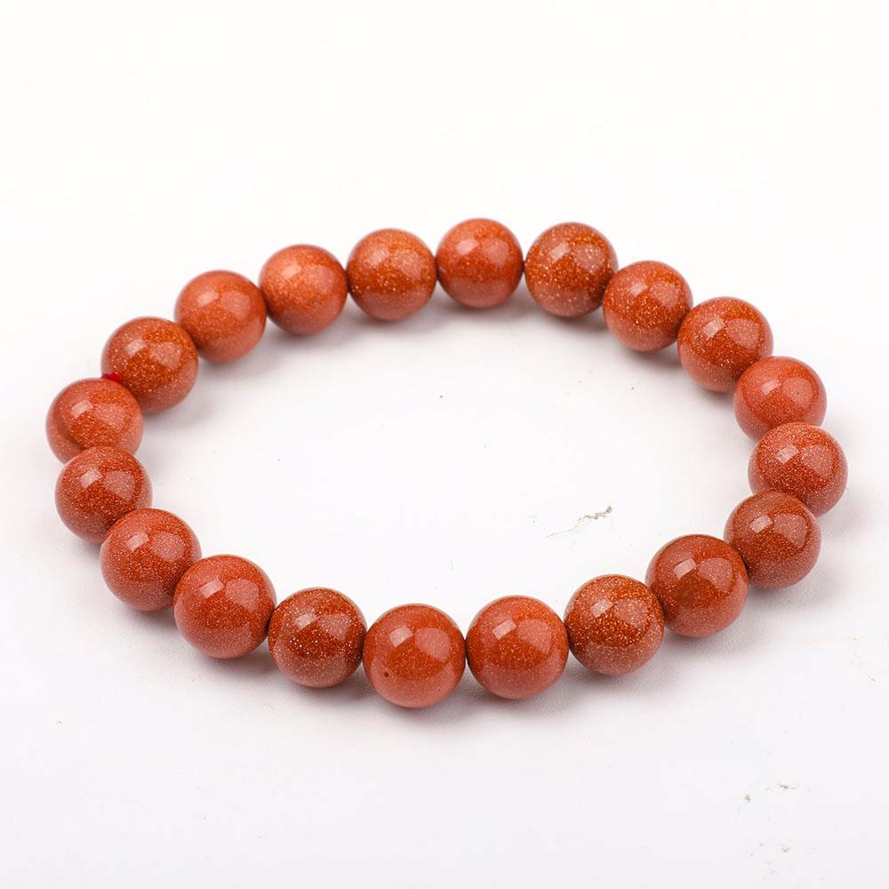 10mm Gold Sandstone Bracelet Wholesale Crystals USA