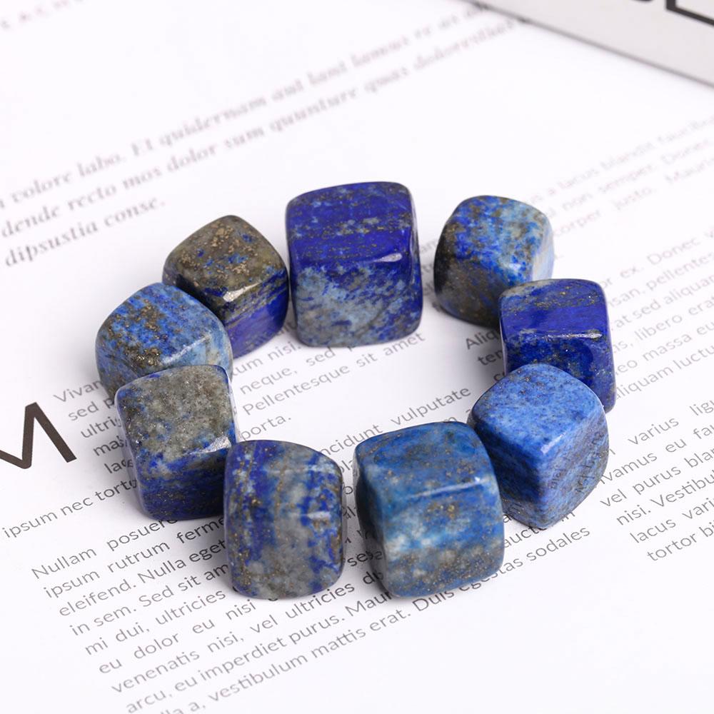 0.1kg Natural Polished Stones Blue Lapis Lazuli Crystal Cubes Wholesale Crystals USA