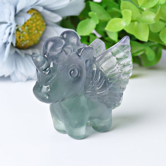 2" Fluorite Unicorn Crystal Carvings Wholesale Crystals USA