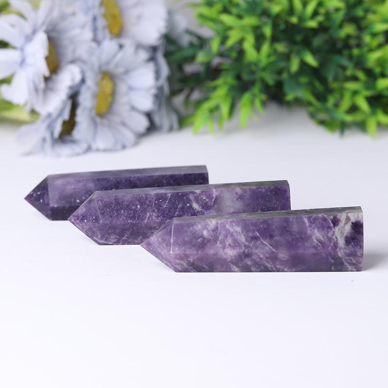 Wholesale High Quality Purple Lepidoite Crystal Point For Decoration Wholesale Crystals USA