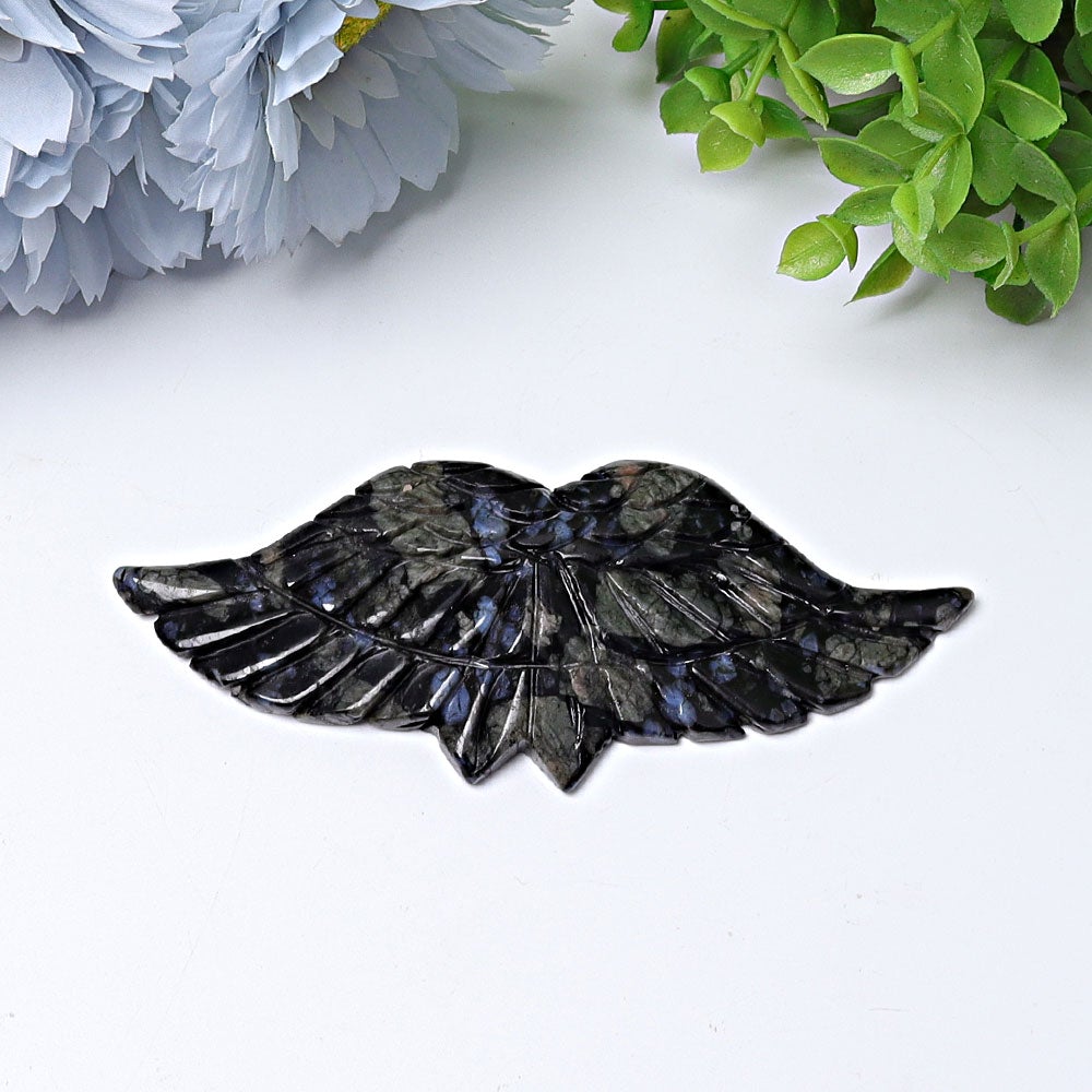 4.7" Angel Wings Crystal Carvings Wholesale Crystals USA