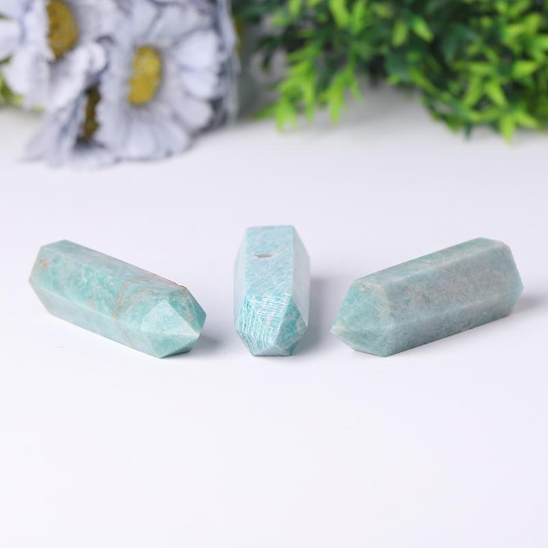 Wholesale Natural Polished Amazon Point Natural Crystal Amazonite Tower Wholesale Crystals USA