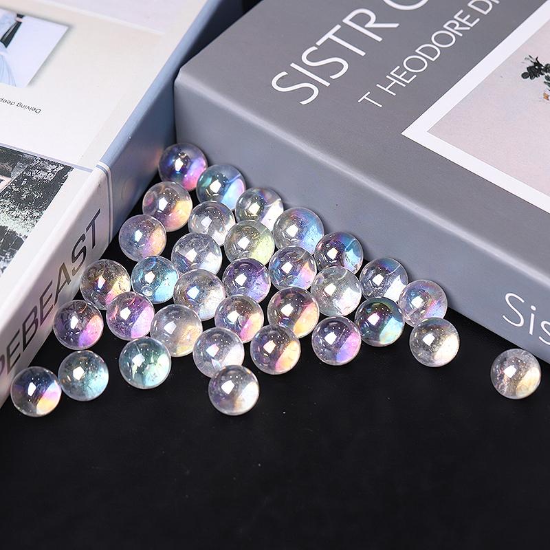 0.5-0.7'' High Quality Angel Aura Crystal Spheres Crystal Balls for Healing Wholesale Crystals USA