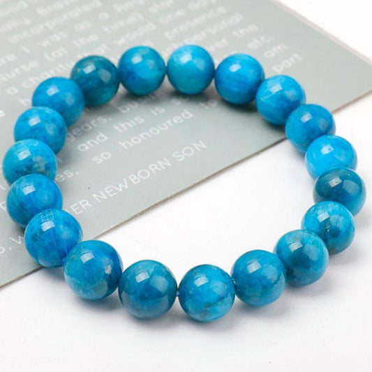 10.5mm Blue Apatite Bracelet Wholesale Crystals USA