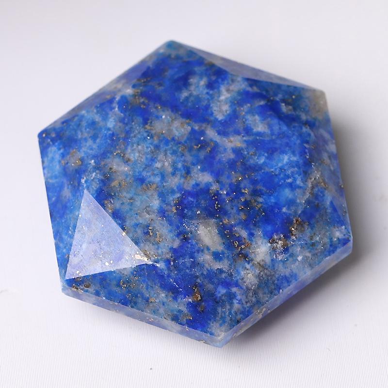 1" Crystal Hexagon Pocket Stone  for Pendant for DIY Wholesale Crystals USA