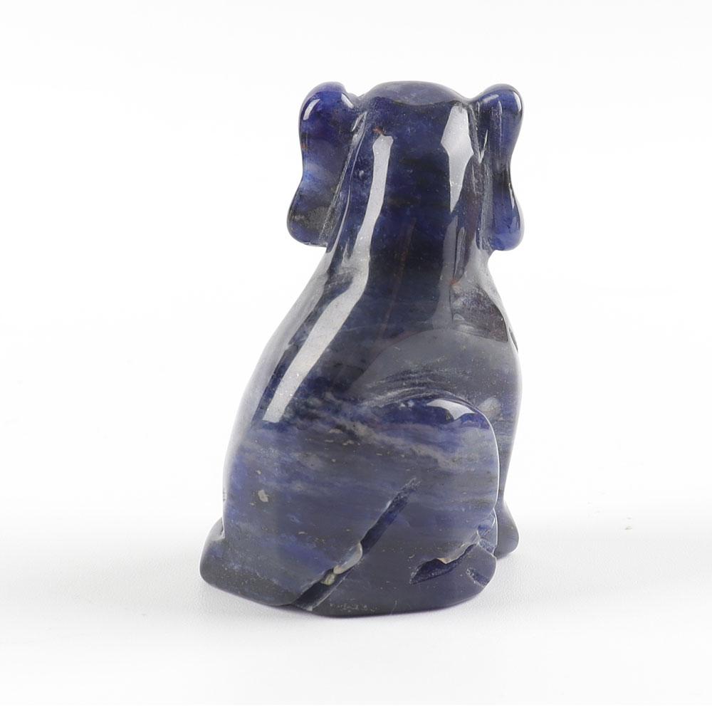 2" Sodalite Dog Figurine Crystal Carvings Wholesale Crystals USA