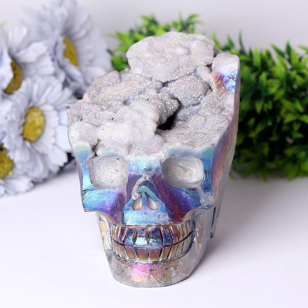 Aura Druzy Crystal Skull Carvings Wholesale Crystals USA