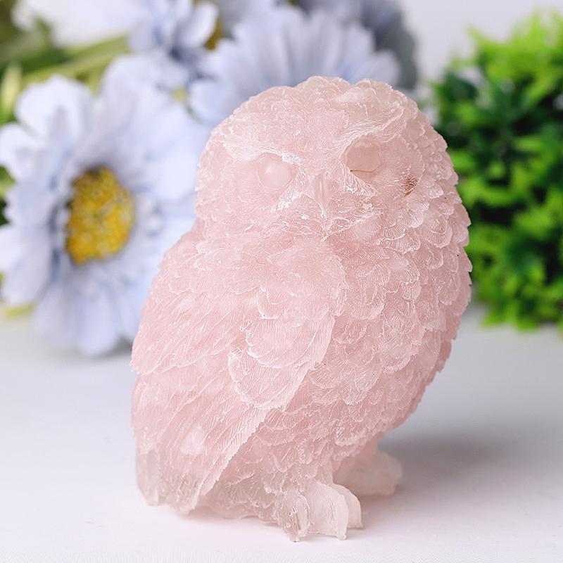 4" Owl Resin Crystal Carvings Wholesale Crystals USA