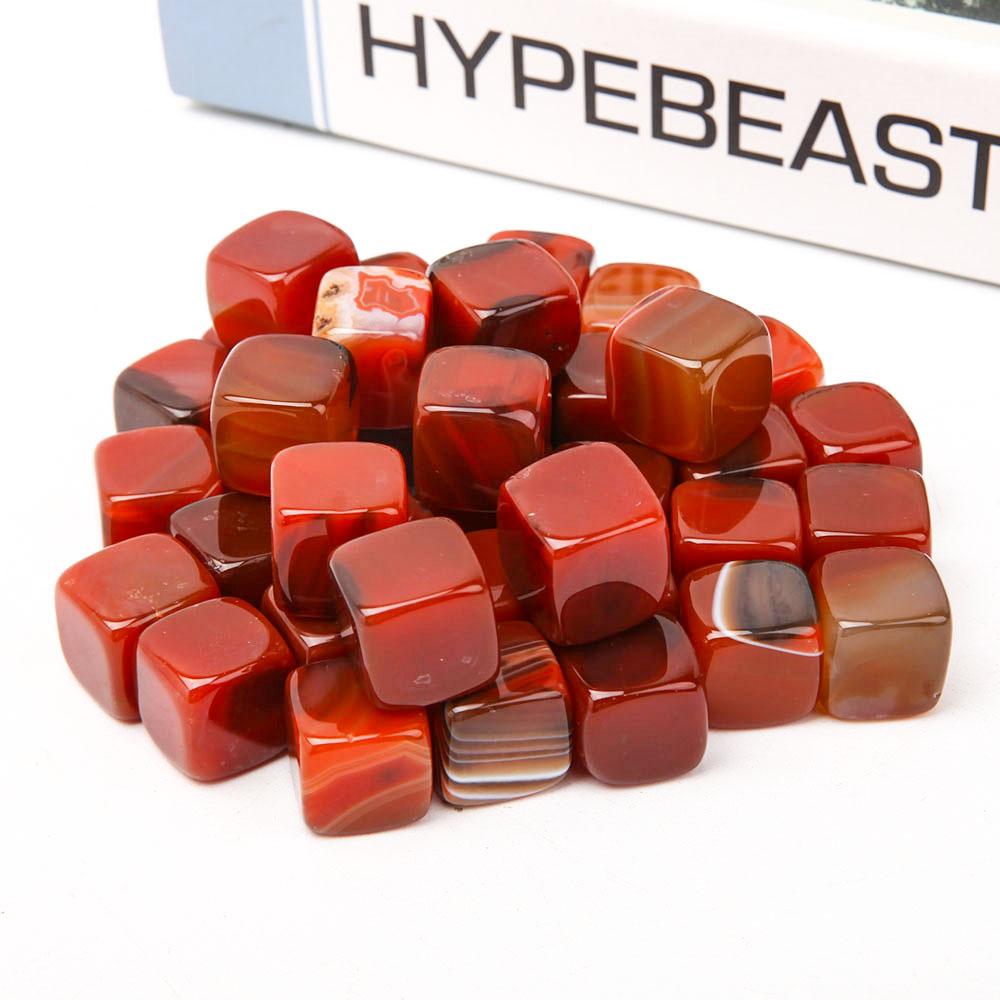 0.1kg Carnelian Cubes Bag Wholesale Crystals USA