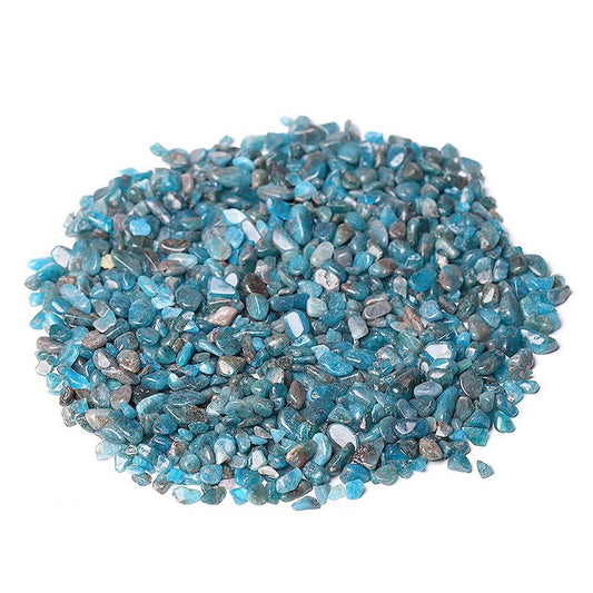 0.1kg 5-7mm Natural Blue Apatite Chips Crystal Chips for Decoration Wholesale Crystals USA