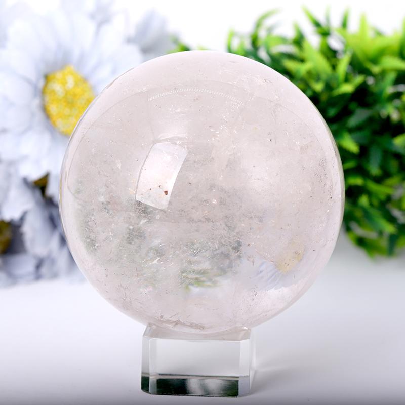 2.5"-4.0" Clear Quartz Sphere Wholesale Crystals USA