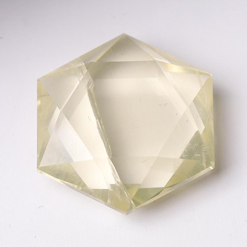 1" Crystal Hexagon Pocket Stone  for Pendant for DIY Wholesale Crystals USA