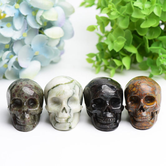 2.3” Mixed Crystal Skull for Bulk Wholesale Wholesale Crystals USA