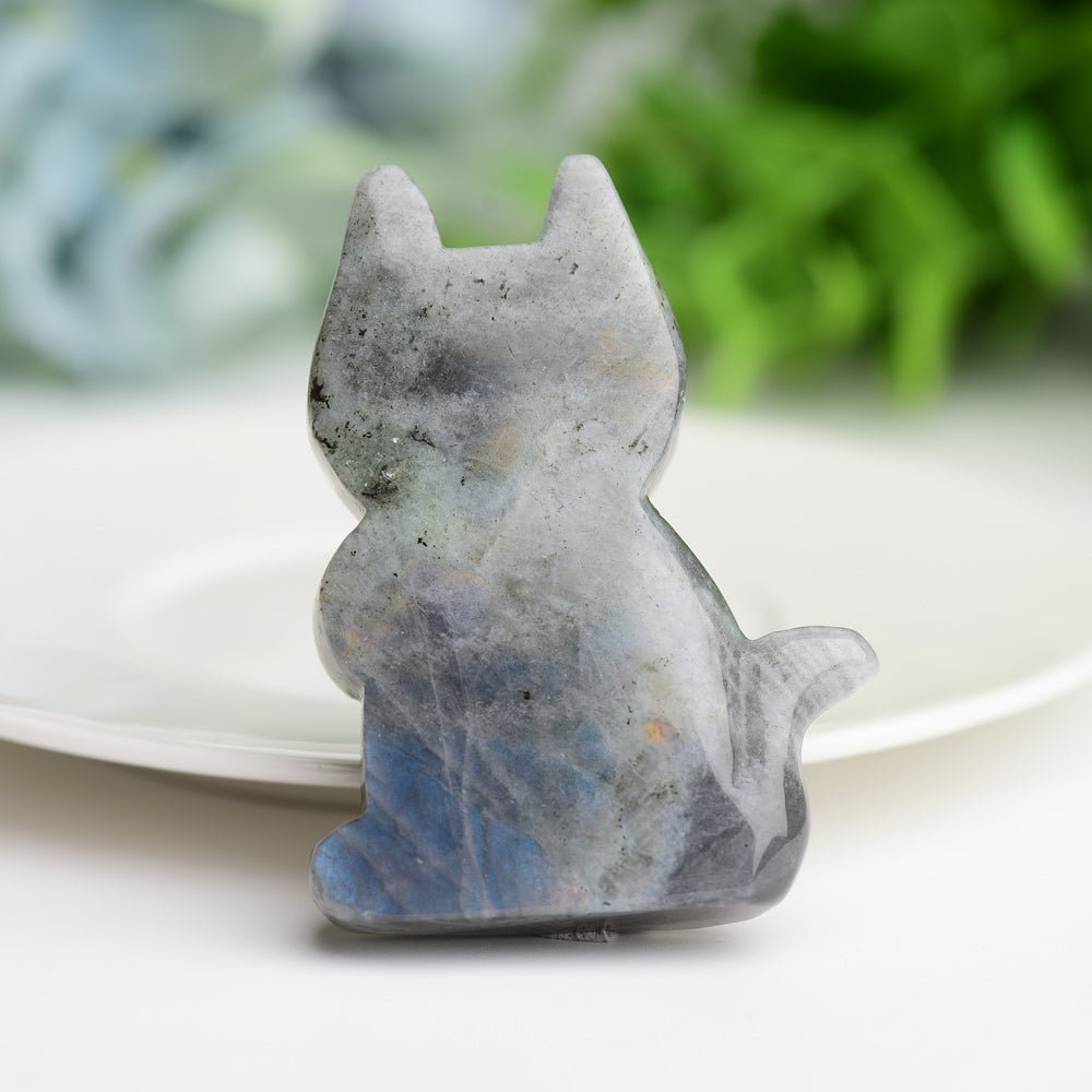 2.3"Labradorite Cat Crystal Carving Wholesale Crystals USA