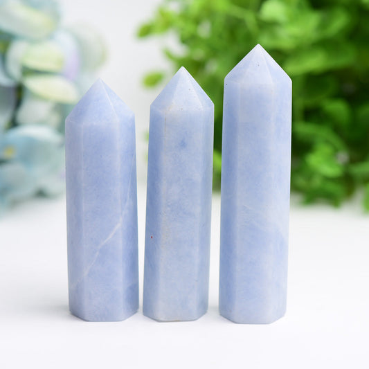 2.5"-4.5" Celestite Points Bulk Wholesale  Crystals USA