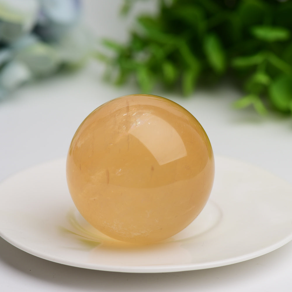 Honey Calcite Crystal Sphere Wholesale Crystals USA