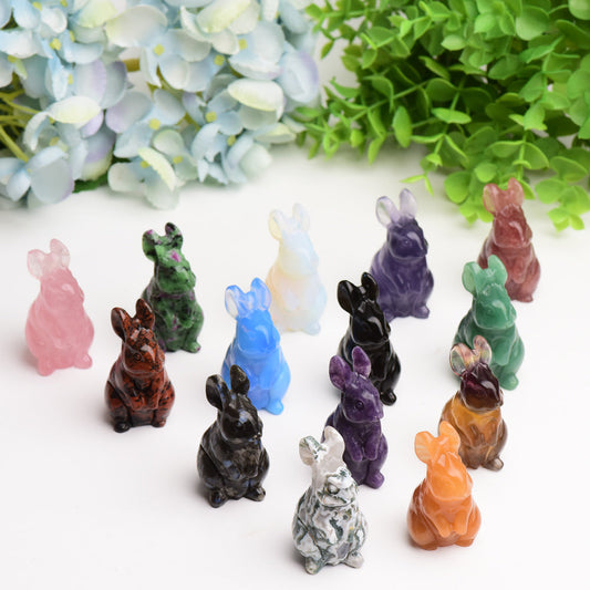 2.2" Rabbit Crystal Carving Wholesale Crystals USA