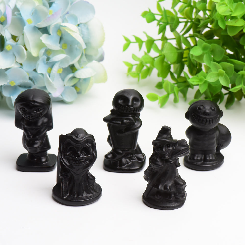 Black Obsidian Crystal Carving for Halloween  Crystals USA