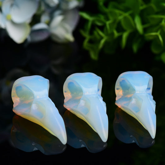 3.0" Opalite Roven Skull Crystal Carving Wholesale Crystals USA
