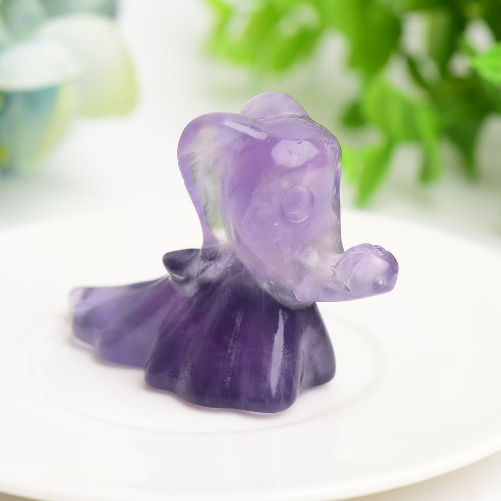 2.6" Fluorite Zero Dog Crystal Carving Bulk Wholesale  Crystals USA