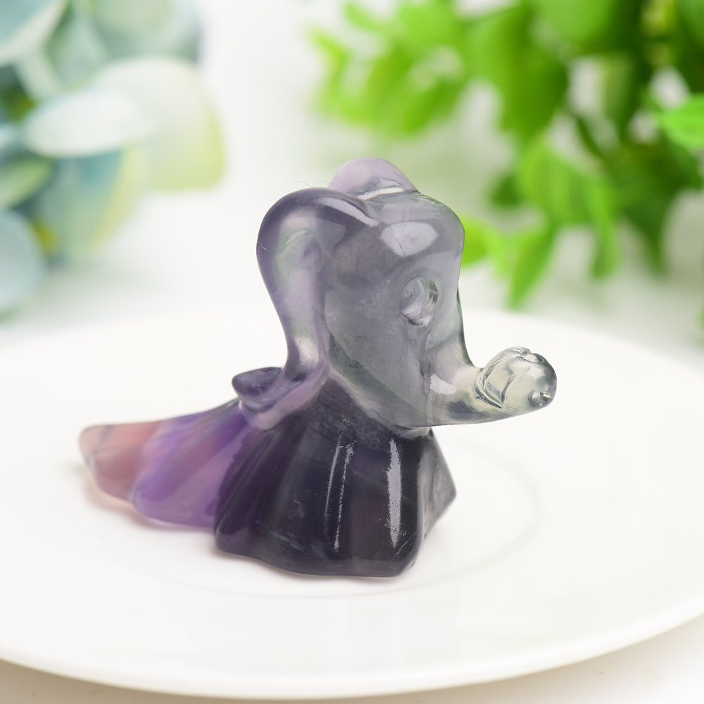 2.6" Fluorite Zero Dog Crystal Carving Bulk Wholesale  Crystals USA