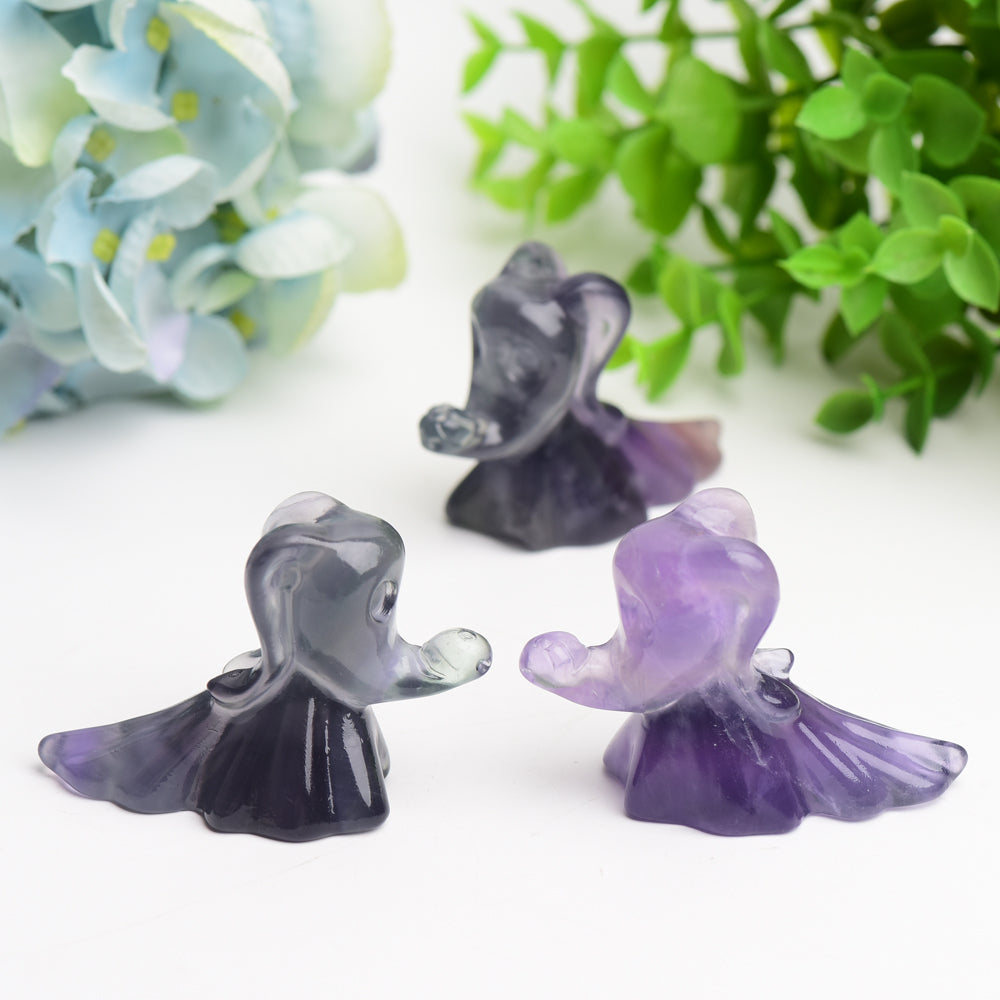 2.6" Fluorite Zero Dog Crystal Carving Bulk Wholesale  Crystals USA