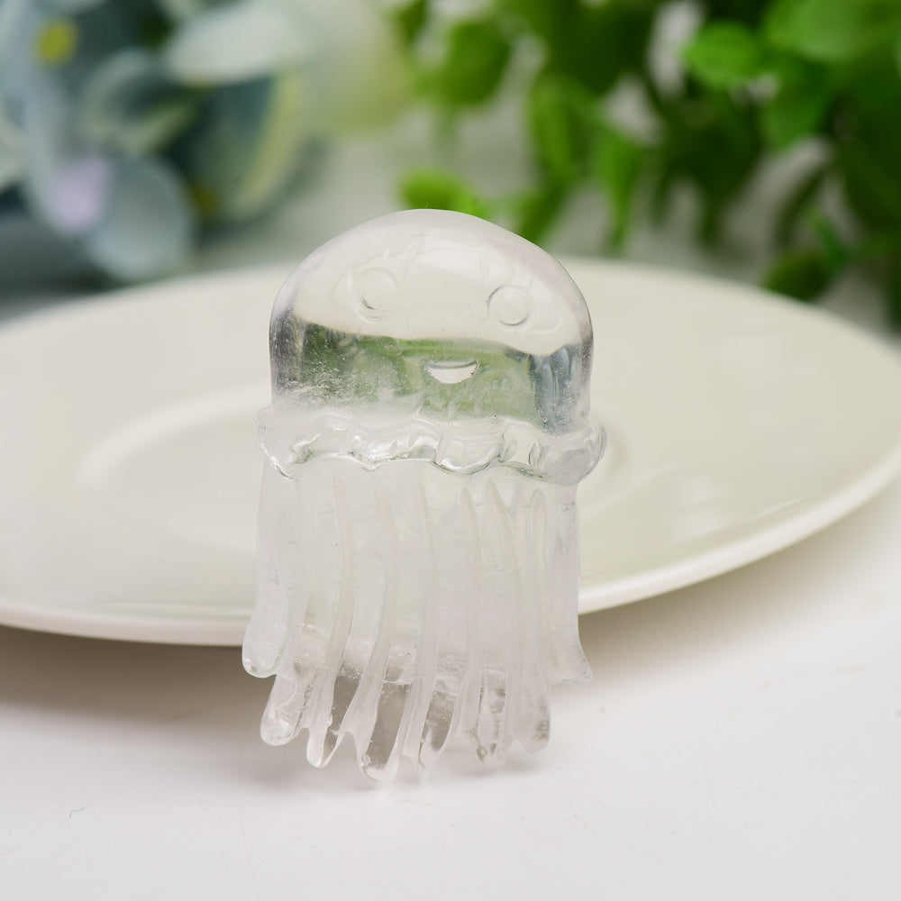 2.0" Mixed Crystal Jellyfish Carving Bulk Wholesale  Crystals USA