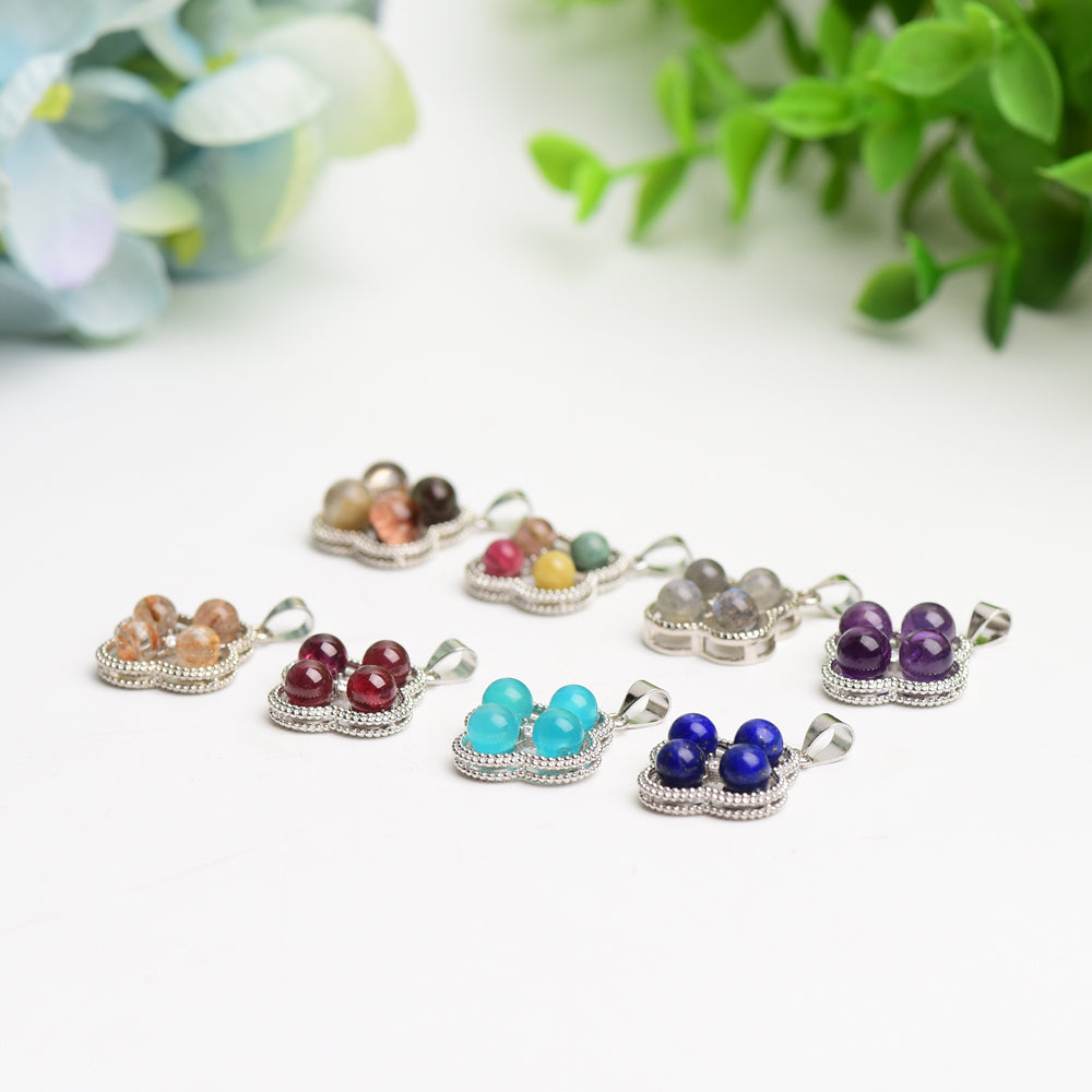 Mixed Crystal Flower Shape Pendant Bulk Wholesale  Crystals USA