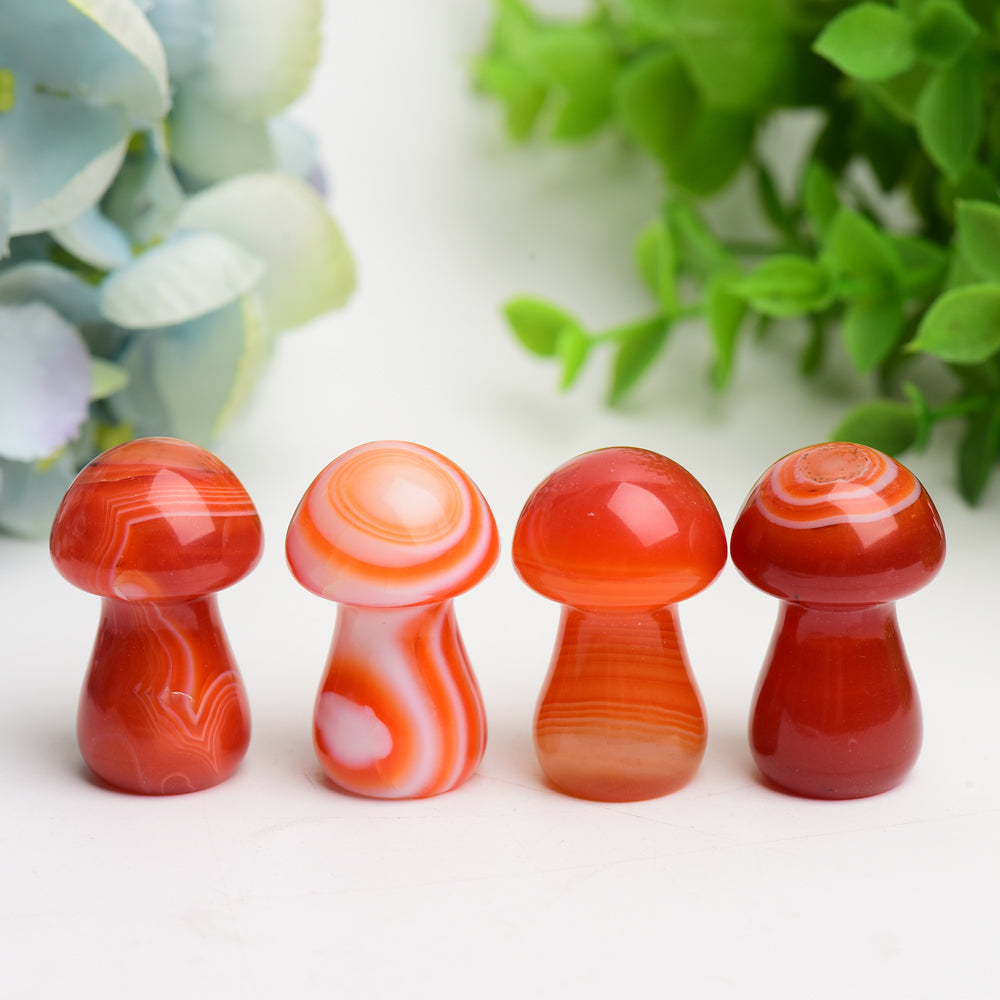 1.45" Carnelian Mushrom Crystal Carving Bulk Wholesale  Crystals USA