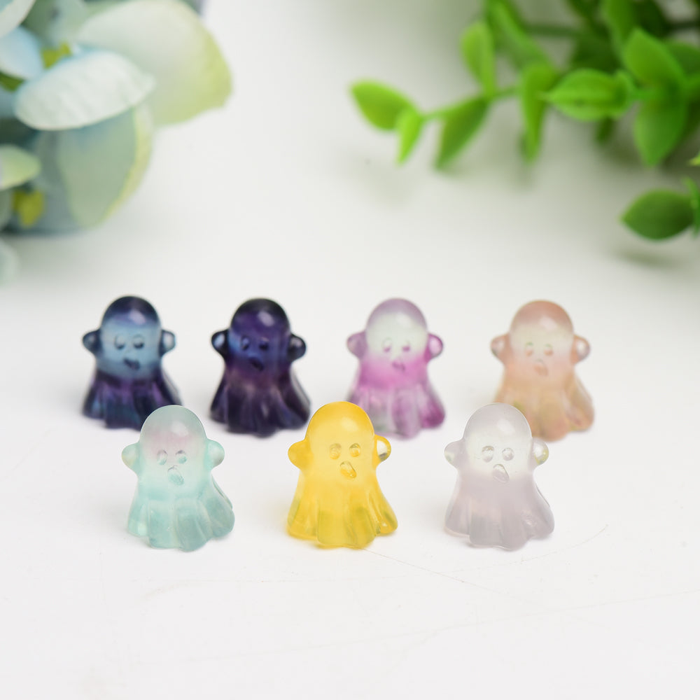 20mm Mini Fluorite Ghost Crystal Carving Bulk Wholesale  Crystals USA