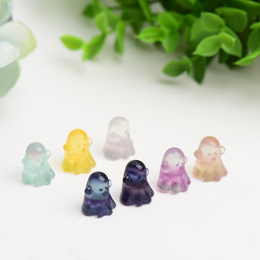 20mm Mini Fluorite Ghost Crystal Carving Bulk Wholesale  Crystals USA