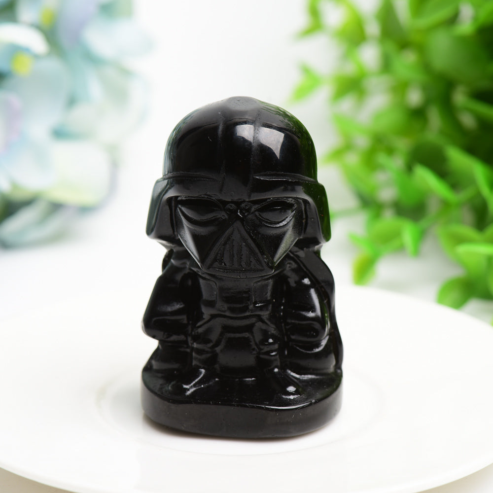 2.5" Mixed Crytsal Darth Vader Crystal Carving Bulk Wholesale  Crystals USA