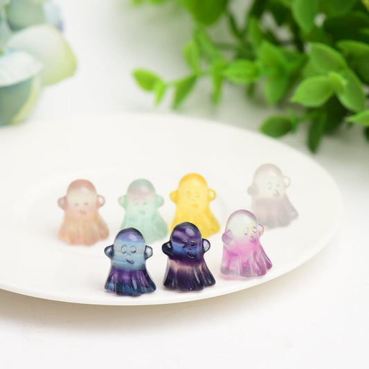 20mm Mini Fluorite Ghost Crystal Carving Bulk Wholesale  Crystals USA