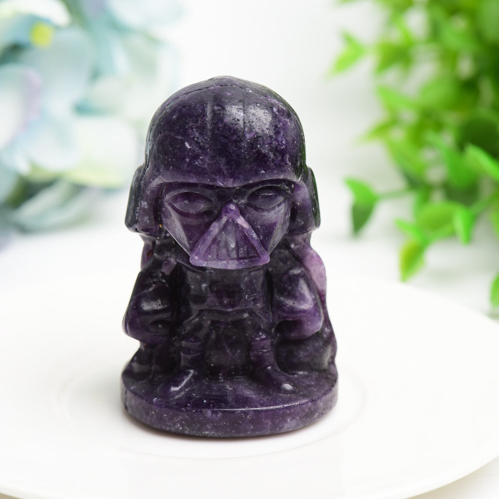 2.5" Mixed Crytsal Darth Vader Crystal Carving Bulk Wholesale  Crystals USA