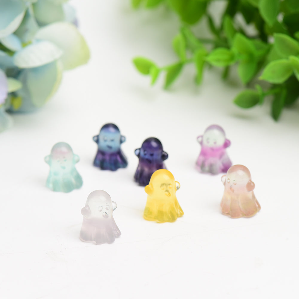 20mm Mini Fluorite Ghost Crystal Carving Bulk Wholesale  Crystals USA