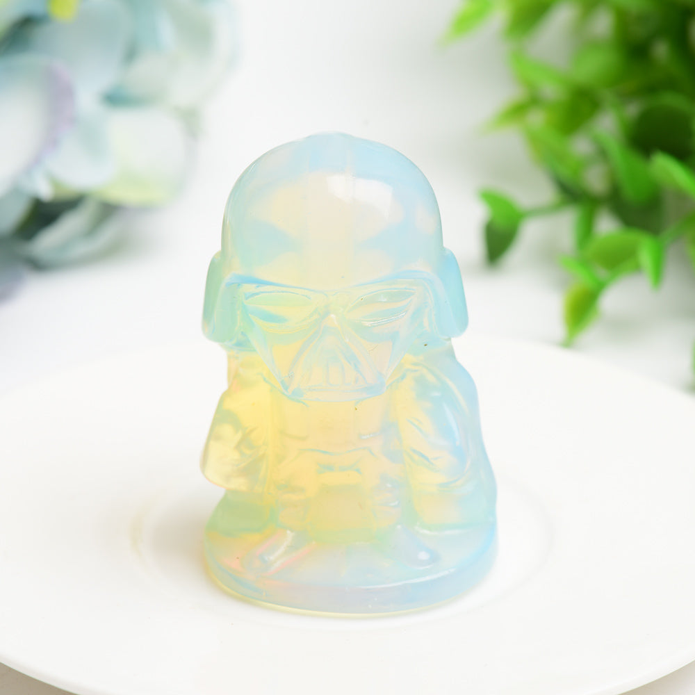 2.5" Mixed Crytsal Darth Vader Crystal Carving Bulk Wholesale  Crystals USA