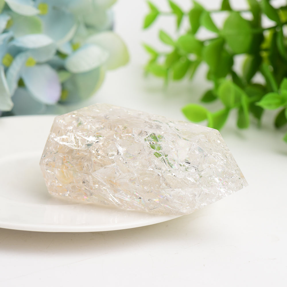 2.5"-4.0" Crack Clear Quartz Crystal Tower Bulk Wholesale  Crystals USA